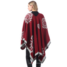 Gestrickter Poncho Cape Wraps und Tücher Acrylmischung Deckenschal für Damen und Herren,130*150CM